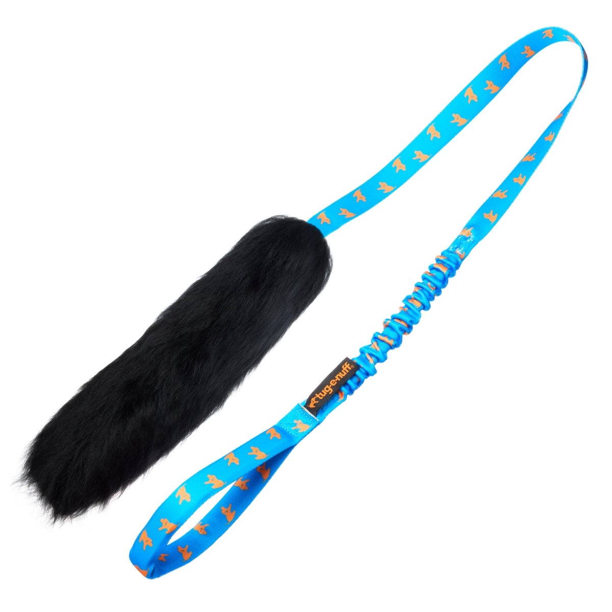 Sheepskin Bungee Chaser - Royal Blue Pattern Handle - Tug-E-Nuff