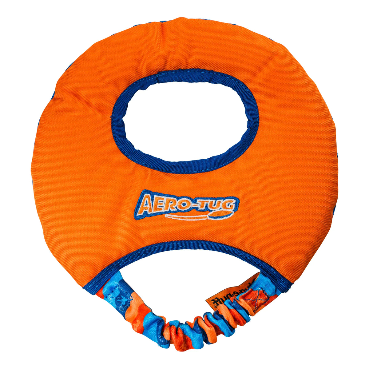 Tug-E-Nuff Aero-Tug Dog Frisbee - Orange Front