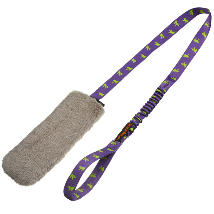 Faux Fur Squeaky Bungee Chaser