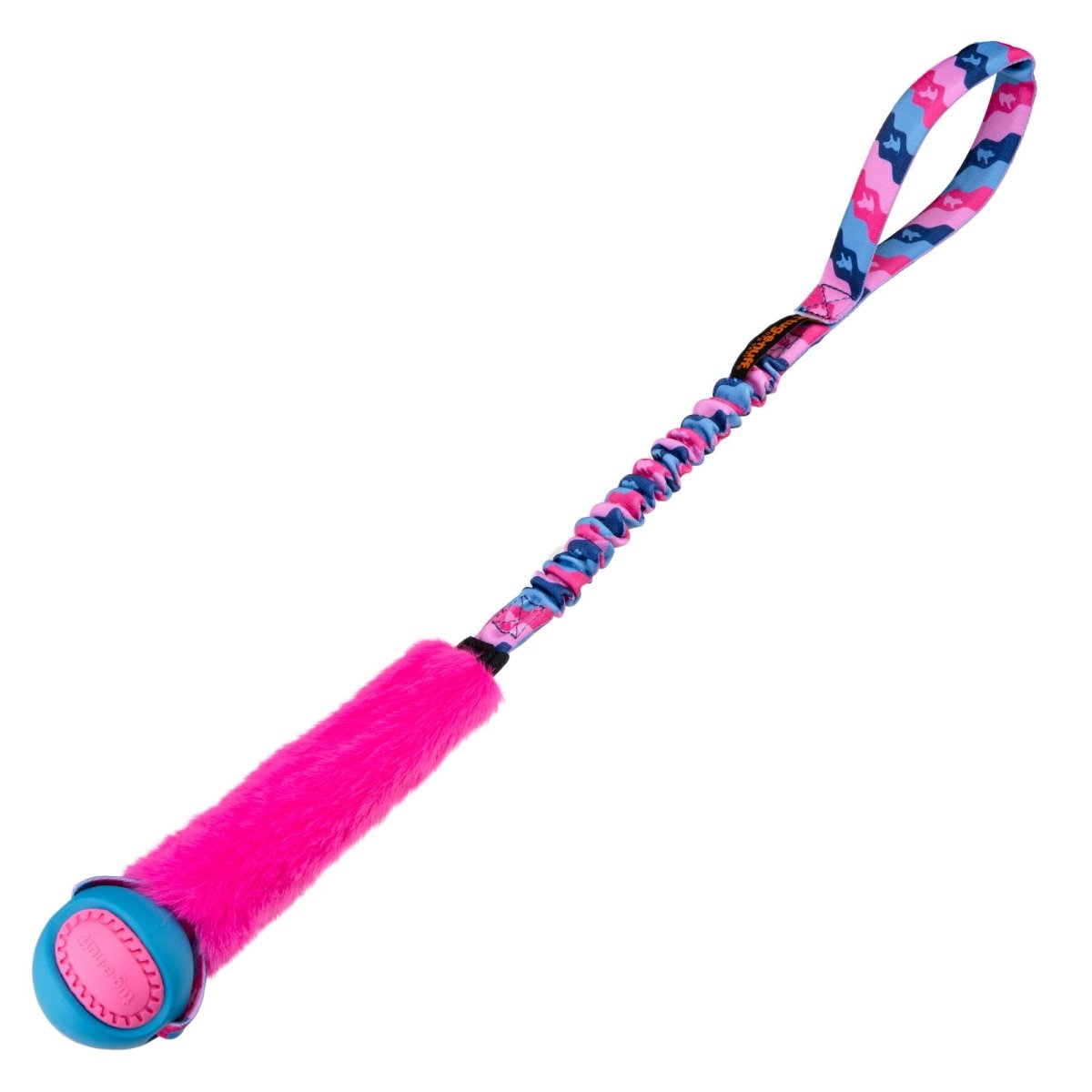 Fauxtastic PowerBall Bungee Tug - Pink Pattern - Tug-E-Nuff